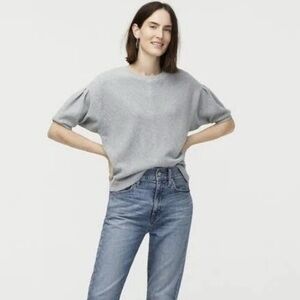 J. Crew Heather Gray Knit Top